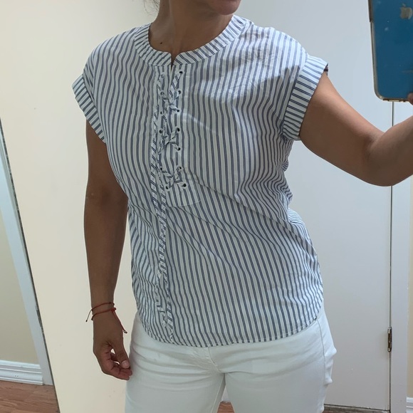 J.crew oversized cuffed sleeve top - Picture 8 of 9